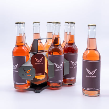 BOTTLEFLY Eightpack Metallgriff Flaschenträger