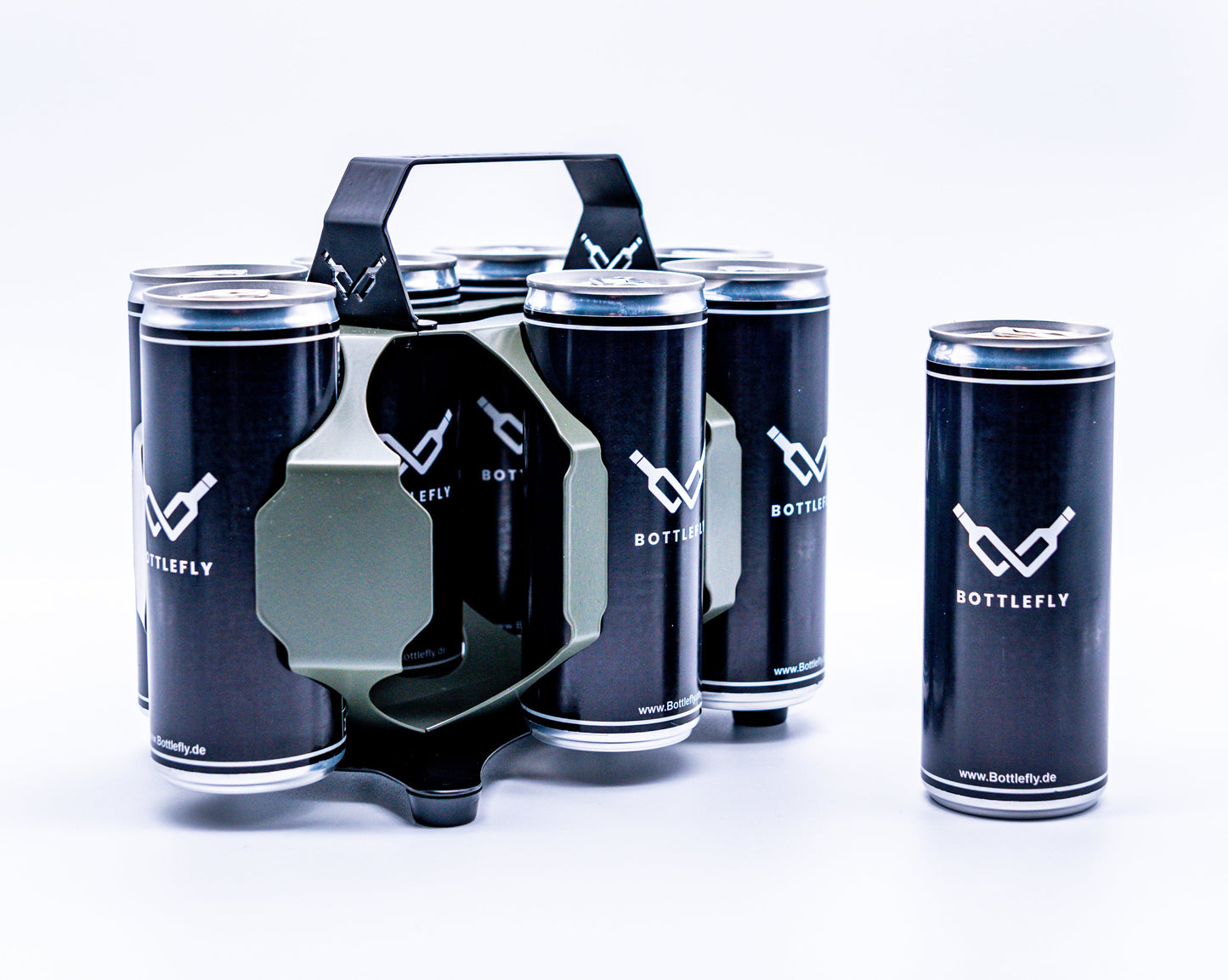BOTTLEFLY Energiestation Metallgriff Dosenhalter